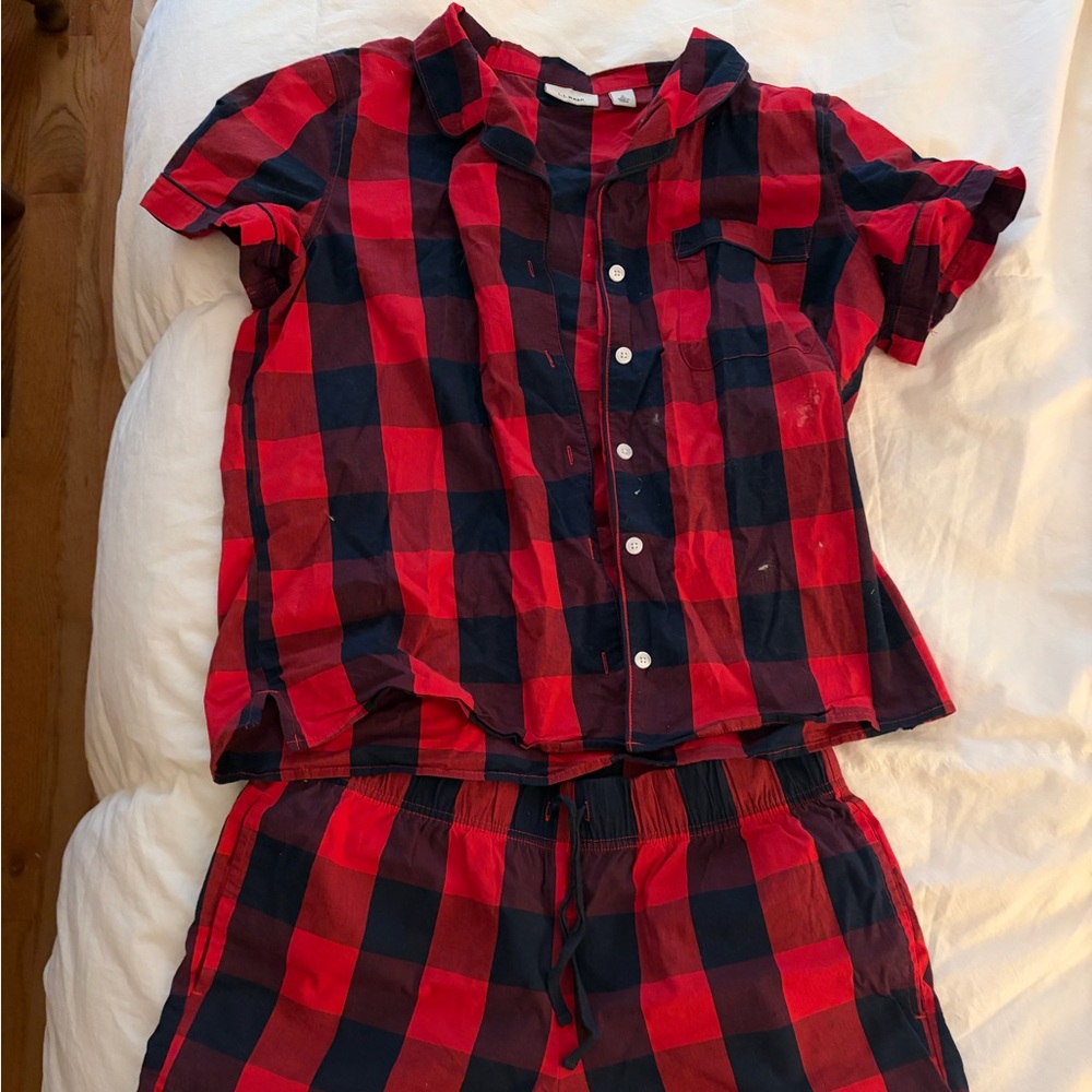 Red and Black Buffalo Plaid Pajama Set